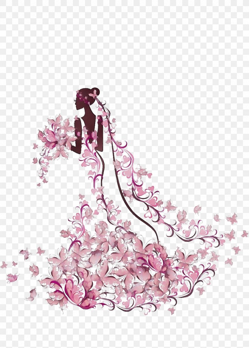 Cherry Blossom Flower, PNG, 1024x1429px, Watercolor, Almaty, Art, Blossom, Cherry Blossom Download Free