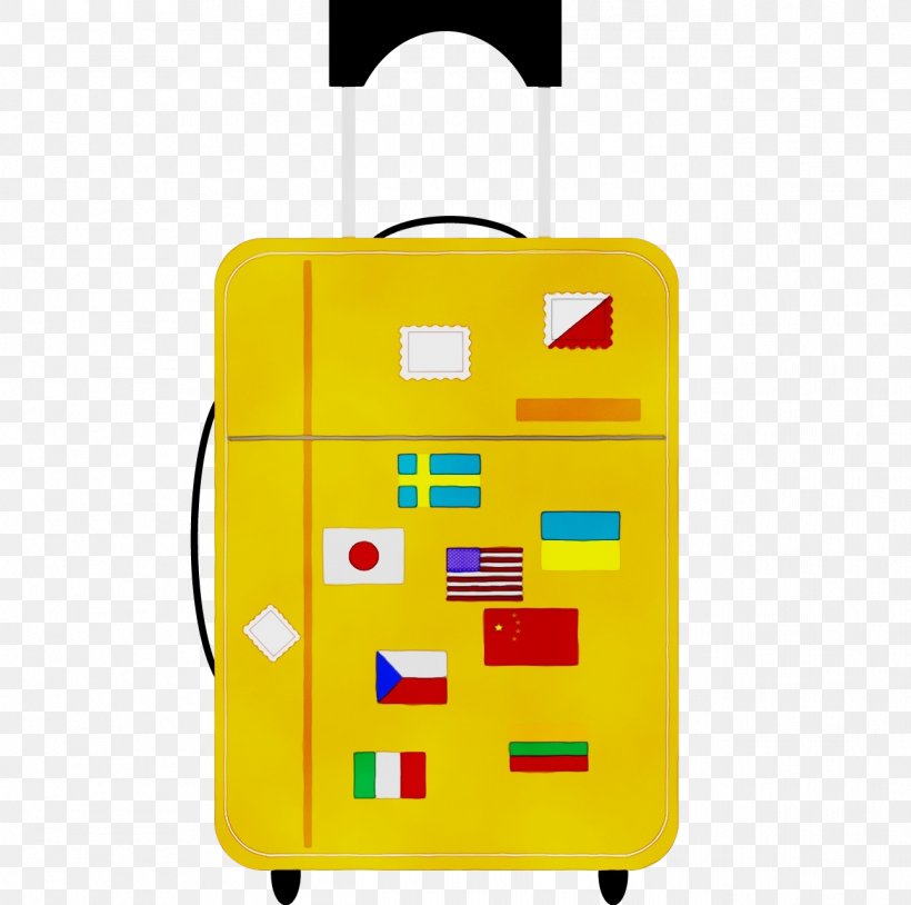 Yellow Suitcase Bag Luggage And Bags Rolling, PNG, 1292x1283px, Watercolor, Bag, Baggage, Hand Luggage, Luggage And Bags Download Free