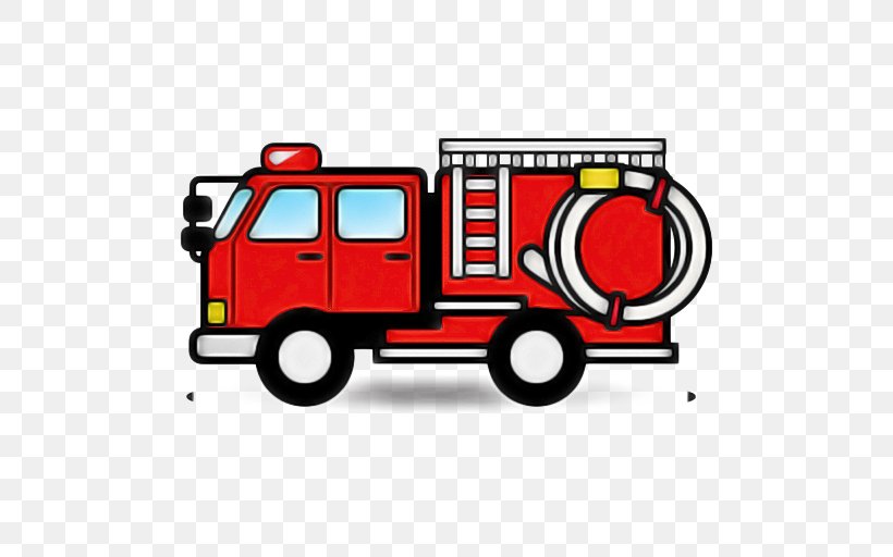 Fire Emoji, PNG, 512x512px, Fire Engine, Car, Cartoon, Commercial Vehicle, Emergency Service Download Free