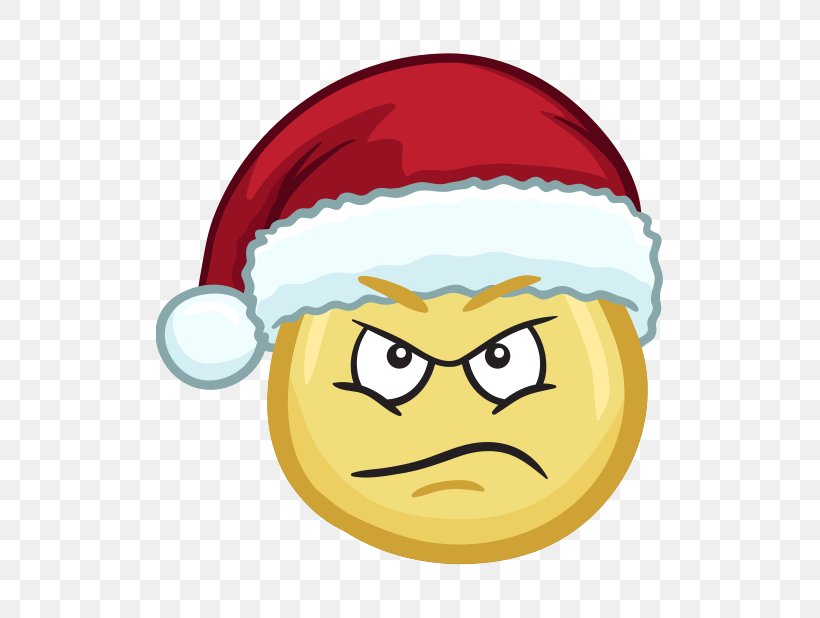 Santa Claus Emoji Christmas Sticker Emoticon, PNG, 618x618px, Santa Claus, Cheek, Christmas, Costume, Emoji Download Free