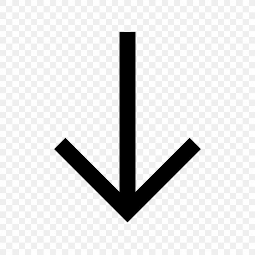Arrow Symbol Clip Art, PNG, 1024x1024px, Symbol, Black And White, Diagram, Logo, Triangle Download Free