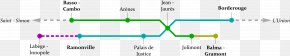 Toulouse Metro Ligne C - Balma â€“ Gramont Rapid Transit Toulouse Metro Line B Borderouge Jolimont PNG