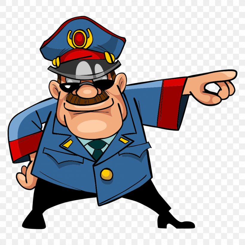 Cartoon Police Officer Stock Illustration, PNG, 1000x1000px, Cartoon,  Character, Drawing, Eyewear, Fictional Character Download Free