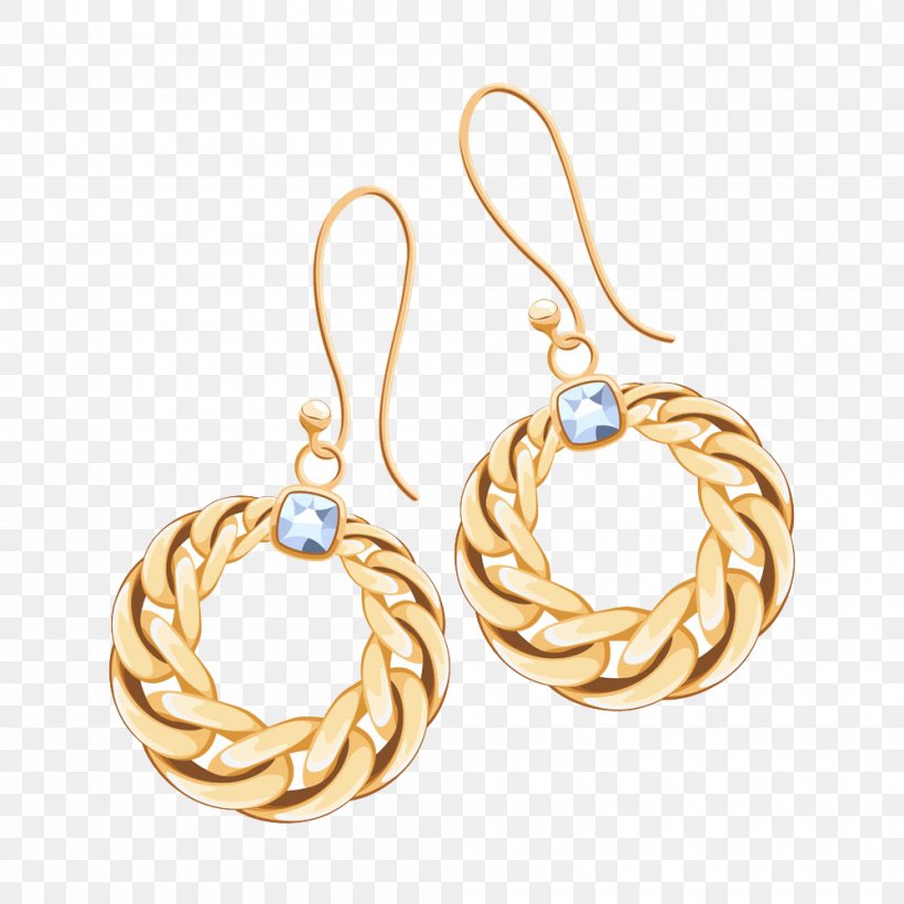 Earring Jewellery Diamond Gold, PNG, 1000x1000px, Earring, Body Jewelry, Bracelet, Chain, Diamond Download Free