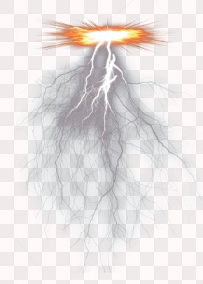 Lightning Fire Background - Lightning Thunder Download PNG