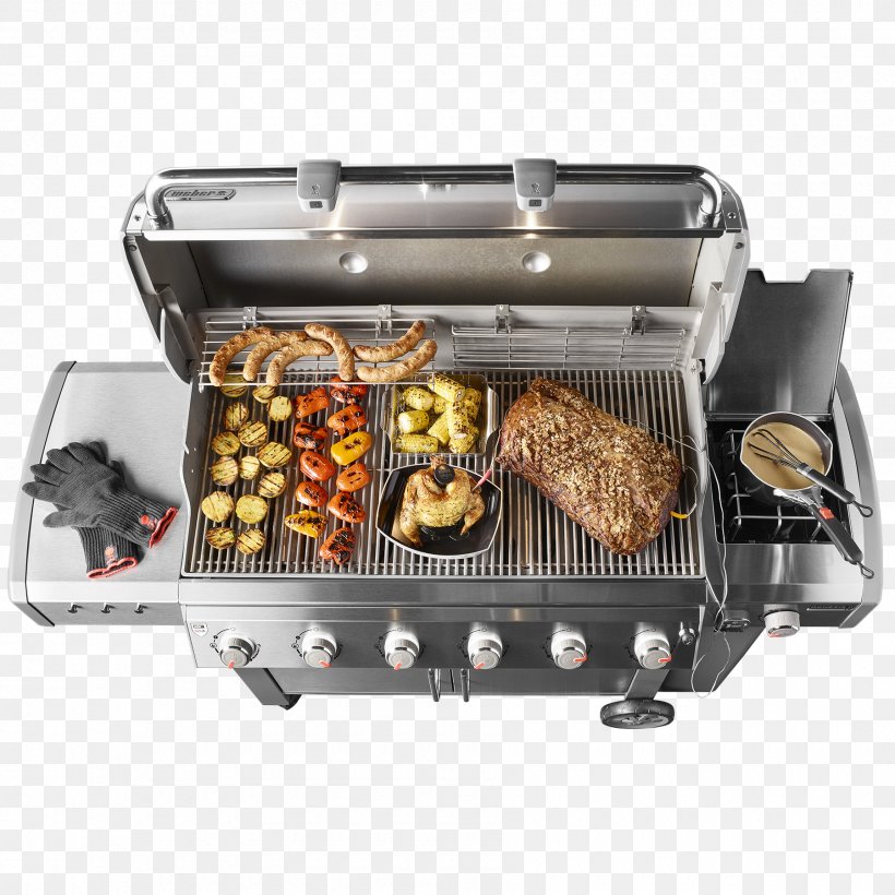 Barbecue Genesis Ii Lx S640 Gbs Inox Weber Weber Genesis II LX 340 Weber-Stephen Products Weber Genesis II LX E-640, PNG, 1800x1800px, Barbecue, Animal Source Foods, Barbecue Grill, Contact Grill, Cookware Accessory Download Free