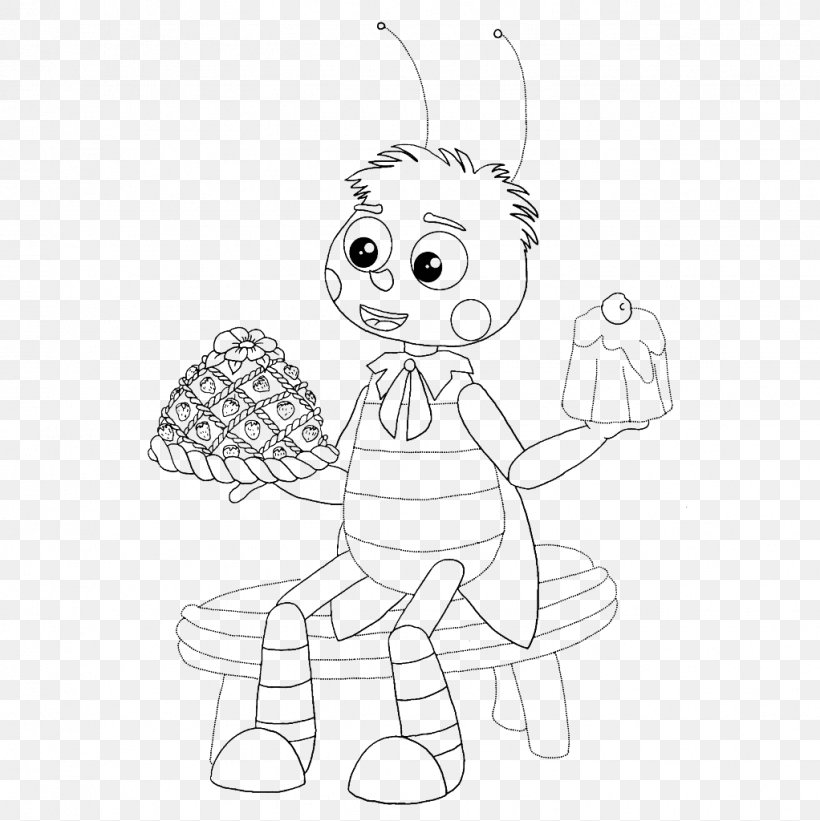 Пчелёнок Drawing Coloring Book Animated Film Character, PNG, 1022x1024px, Watercolor, Cartoon, Flower, Frame, Heart Download Free