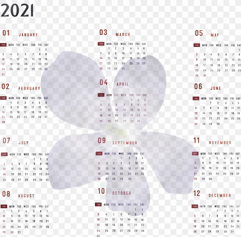 Year 2021 Calendar Printable 2021 Yearly Calendar 2021 Full Year Calendar, PNG, 3000x2954px, 2021 Calendar, Year 2021 Calendar, Calendar System, Meter Download Free