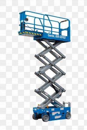 Scissor Lift - Aerial Work Platform Elevator Genie Architectural Engineering Forklift PNG