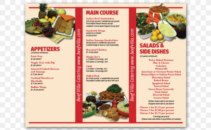 Beef Villa Catering Menu Gift Card, PNG, 900x558px, Beef Villa, Advertising, Brochure, Catering, Elgin Download Free