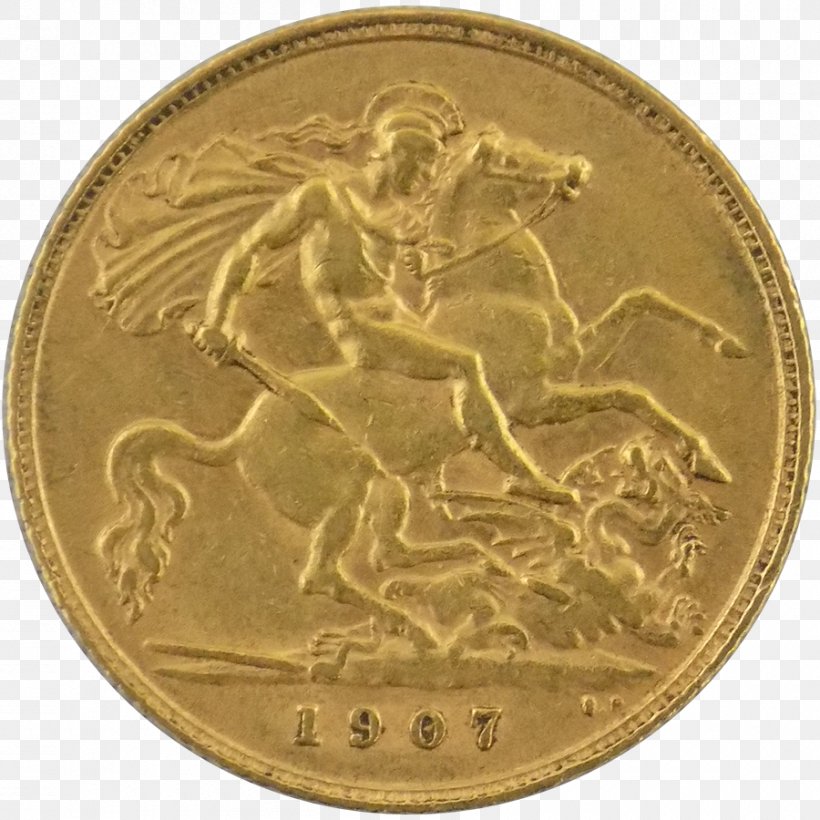 Coin Gold Numismatics Half Sovereign Obverse And Reverse, PNG, 900x900px, Coin, American Numismatic Society, Ancient History, Aureus, Benedetto Pistrucci Download Free