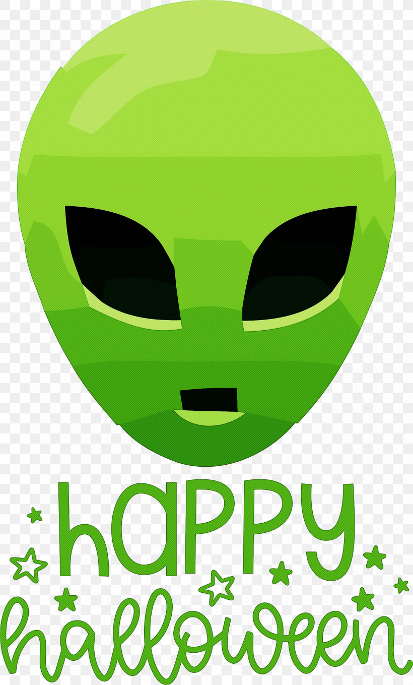 Happy Halloween, PNG, 1809x3000px, Happy Halloween, Face, Green, Leaf, Line Download Free