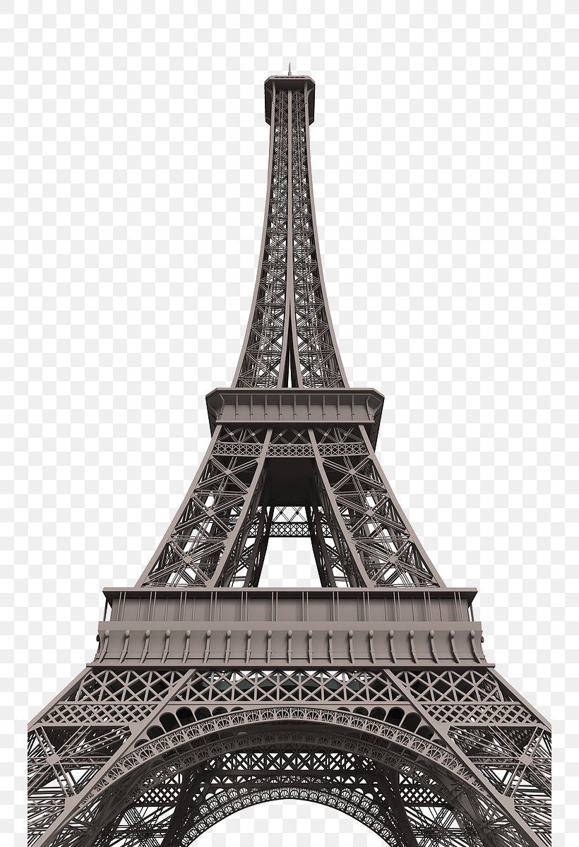 Eiffel Tower Illustration, PNG, 742x1200px, Eiffel Tower, Black And White, Building, Drawing, Facade Download Free