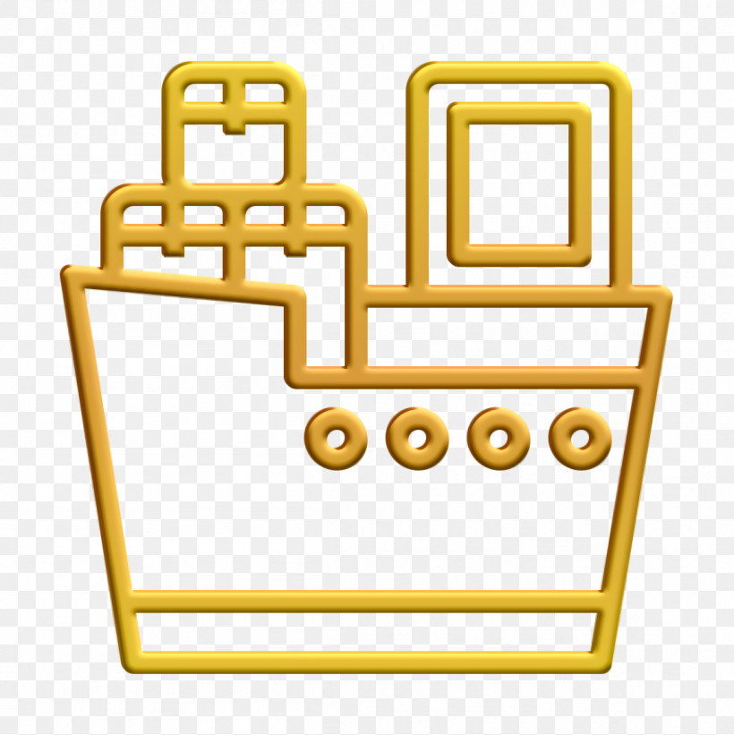 Logistic Icon Boat Icon Shipping Icon, PNG, 1154x1156px, Logistic Icon, Boat Icon, Shipping Icon, Symbol, Yellow Download Free