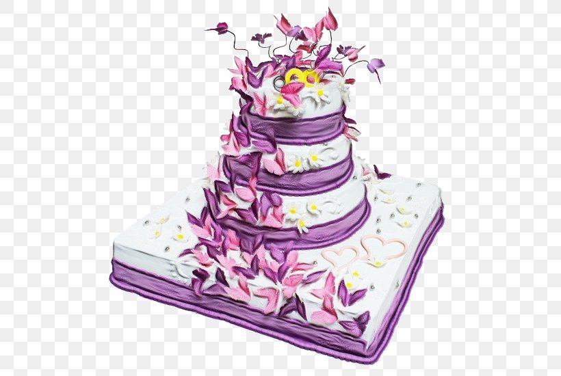 Wedding Cake Cake Decorating Purple, PNG, 600x550px, Cake, Baked Goods, Birthday Cake, Buttercream, Cake Decorating Download Free