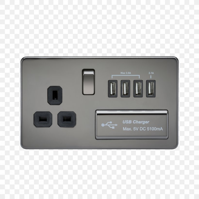 Battery Charger AC Power Plugs And Sockets Network Socket Electrical Switches USB, PNG, 2560x2560px, Battery Charger, Ac Power Plugs And Sockets, Adapter, Computer Hardware, Data Download Free