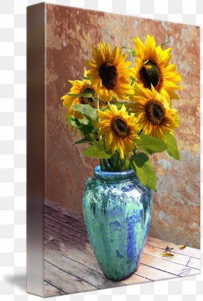 Common Sunflower Vase Png 470x587px Common Sunflower