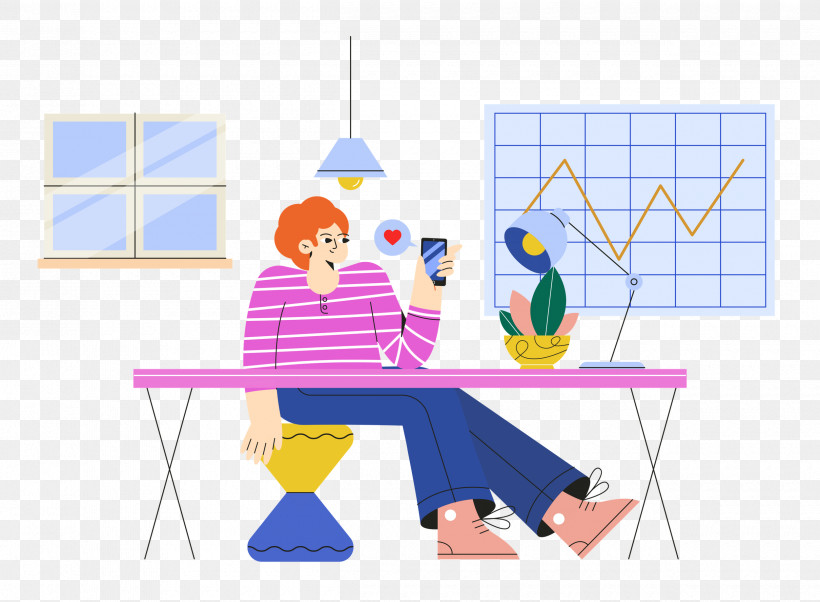 Work Home Working From Home, PNG, 2500x1838px, Work, Behavior, Cartoon, Geometry, Home Download Free