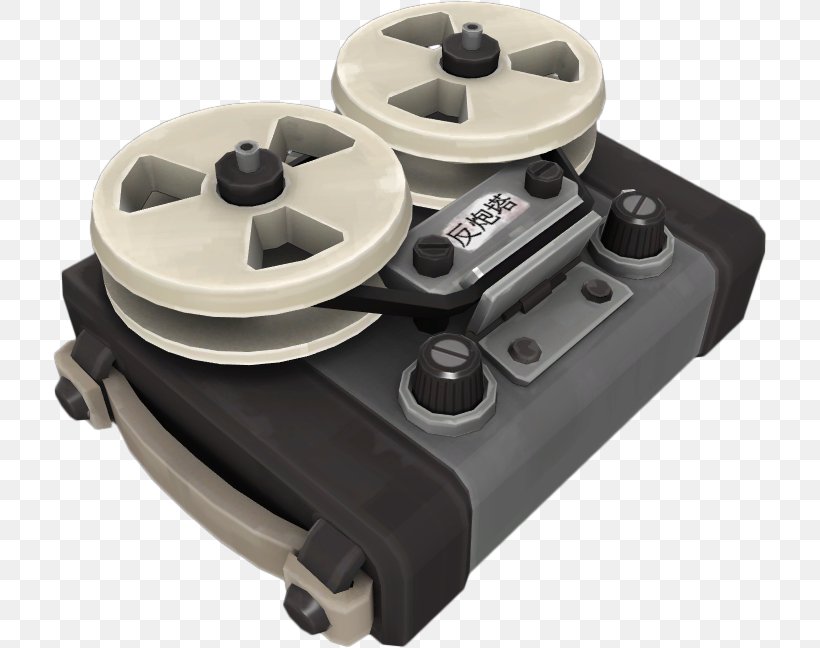 Team Fortress 2 Tape Recorder Reel-to-reel Audio Tape Recording Loadout, PNG, 715x648px, Team Fortress 2, Compact Cassette, Hardware, Internet Meme, Loadout Download Free
