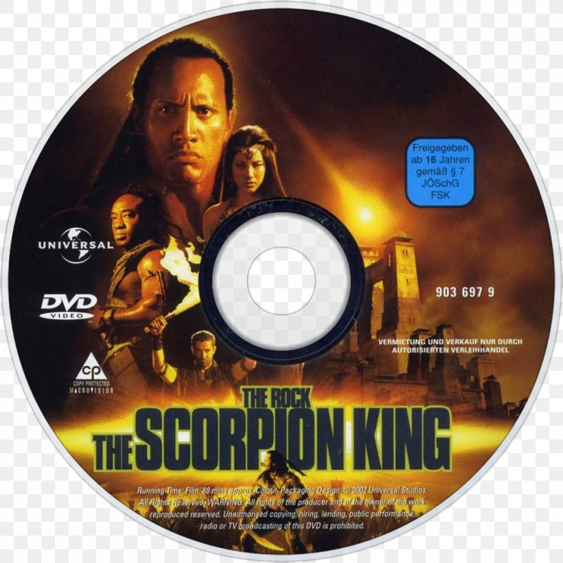 The Scorpion King Dwayne Johnson DVD Hollywood, PNG, 1000x1000px, 2002, Scorpion King, Compact Disc, Dvd, Dvdrom Download Free