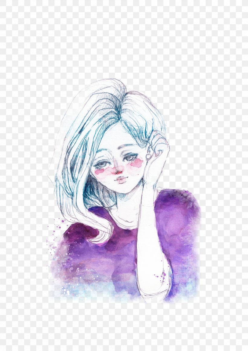 Watercolor Painting Drawing Art Sketch, PNG, 2000x2828px, Watercolor, Cartoon, Flower, Frame, Heart Download Free