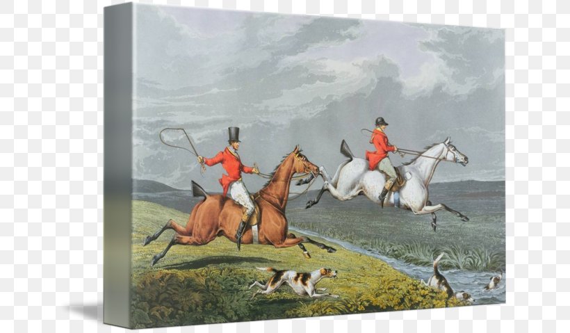 Fox Hunting Hunting Dog Painting, PNG, 650x479px, Fox Hunting, Art, Canvas, Canvas Print, Chew Toy Download Free