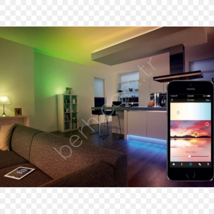 Philips Hue Lighting Light-emitting Diode, PNG, 1000x1000px, Philips Hue, Ceiling, Color, Electronics, Home Download Free