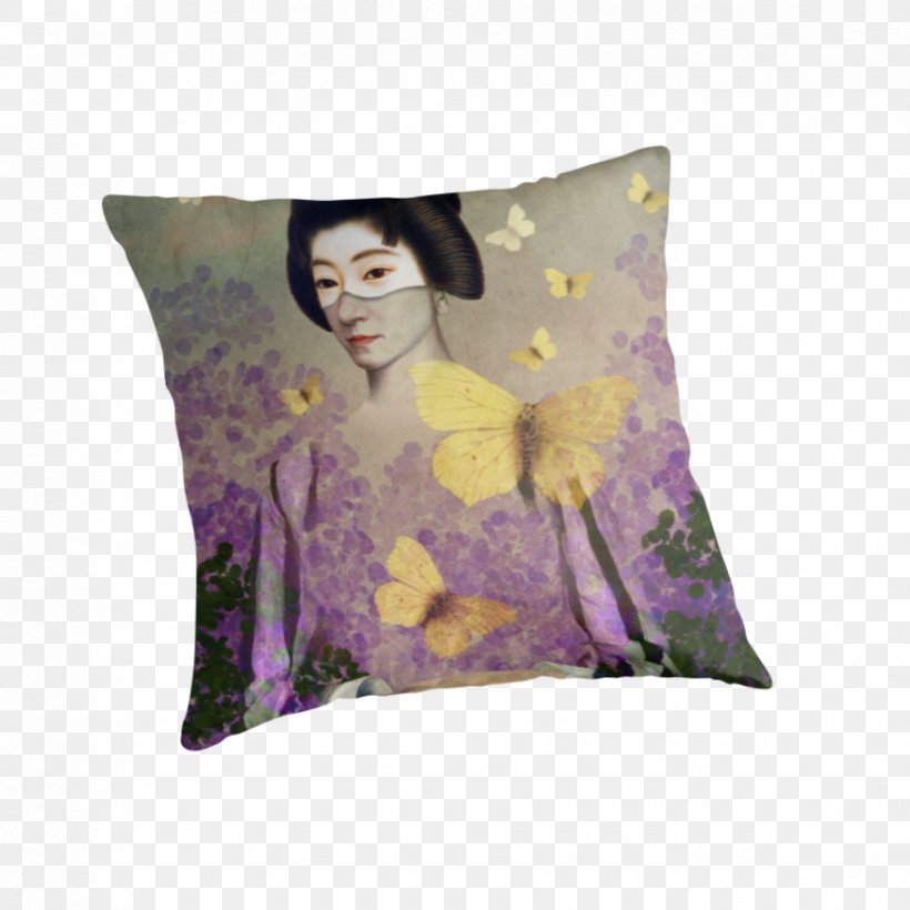 Throw Pillows Cushion Purple Kunstdruck, PNG, 875x875px, Throw Pillows, Cushion, Kunstdruck, Kunstkopiede, Madama Butterfly Download Free