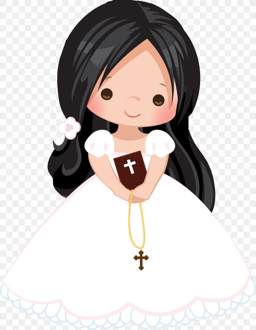 Invitation Background, PNG, 1869x2403px, First Communion, Baptism, Black Hair, Cartoon, Catholic Church Download Free