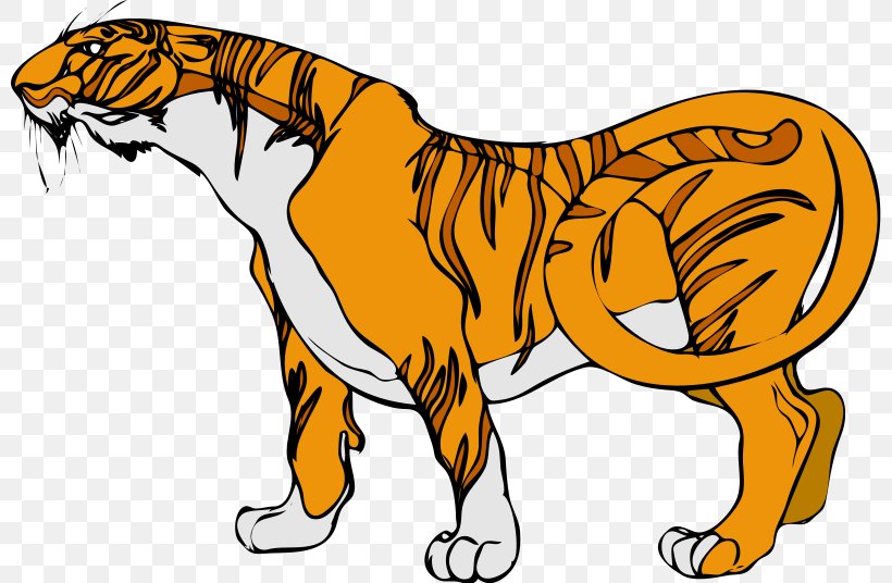 Tiger Animation Clip Art, PNG, 800x536px, Tiger, Animation, Big Cats, Carnivoran, Cartoon Download Free