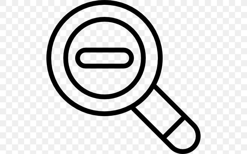 Magnifying Glass, PNG, 512x512px, Magnifying Glass, Area, Black And White, Glass, Loupe Download Free
