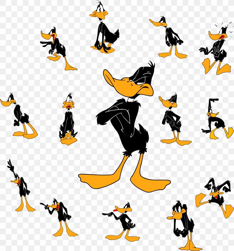 Daffy Duck Bugs Bunny Cartoon Looney Tunes, PNG, 1404x1506px, Daffy Duck, Animal Figure, Animated Cartoon, Animation, Beak Download Free
