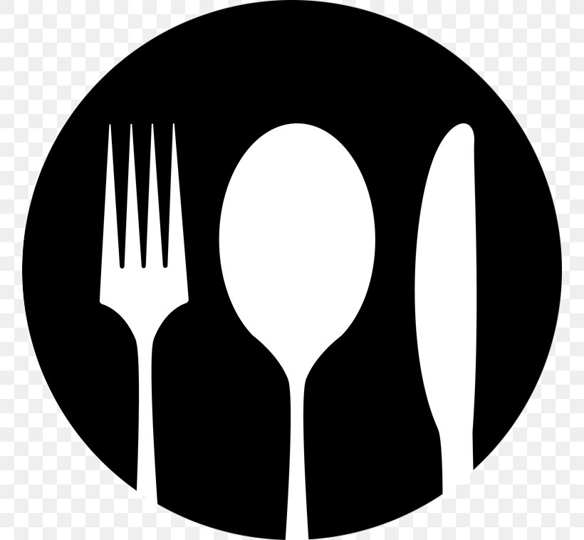 Knife Fork Spoon Clip Art, PNG, 758x758px, Knife, Black, Black And White, Brand, Cutlery Download Free