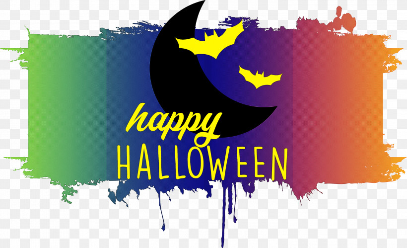 Happy Halloween, PNG, 3000x1827px, Happy Halloween, Logo, M, Poster, Text Download Free