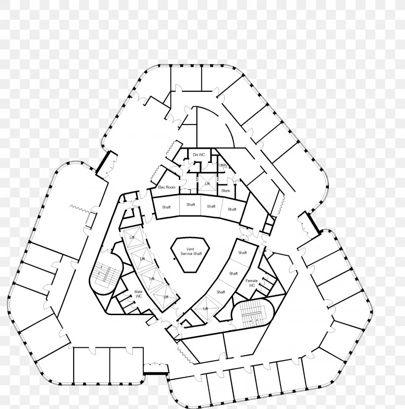 Tower 42 Floor Plan Drawing Architectural Plan, PNG, 2026x2048px, Floor Plan, Architectural Plan, Architecture, Area, Artwork Download Free