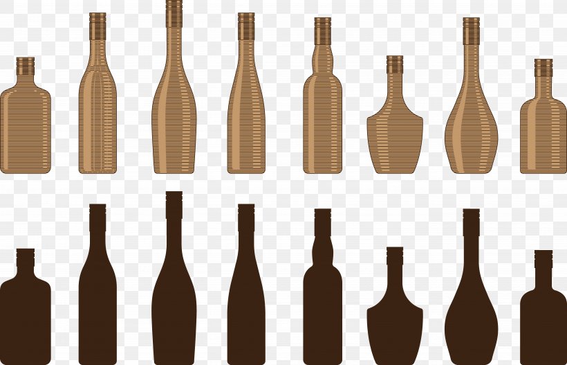 Wine Shape Glass Bottle Set, PNG, 5266x3385px, Wine, Alcoholic Beverage, Beer Bottle, Bottle, Drinkware Download Free