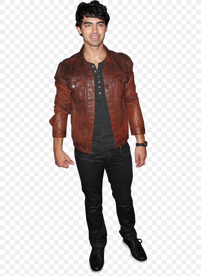 Joe Jonas Shane Gray Leather Jacket 0 August, PNG, 422x1127px, 2012, 2013, Joe Jonas, August, Costume Download Free