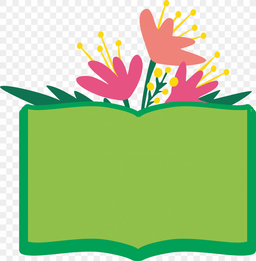 Flower Book Frame Flower Frame Book Frame, PNG, 2936x3000px, Flower Frame, Book Frame, Flower, Leaf, Line Download Free