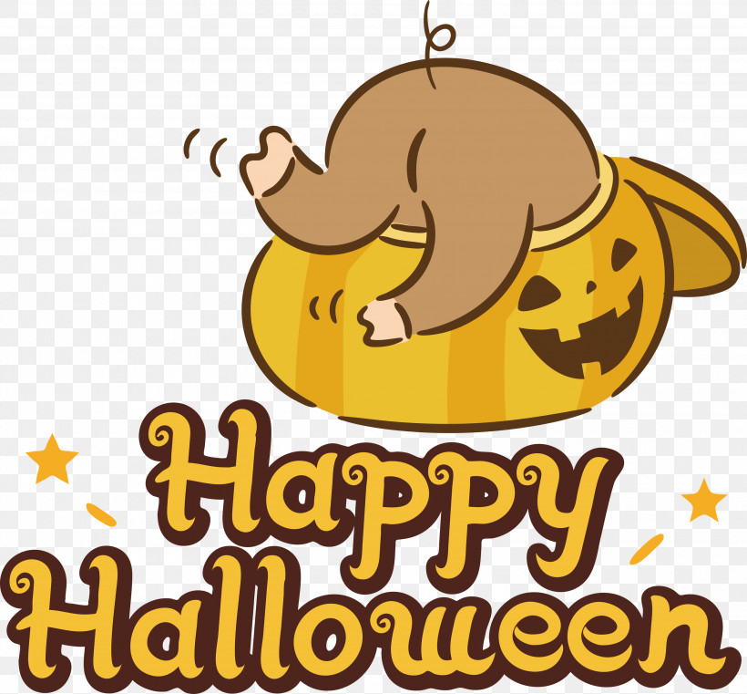 Happy Halloween, PNG, 3000x2785px, Happy Halloween, Cartoon, Happiness, Line, Logo Download Free