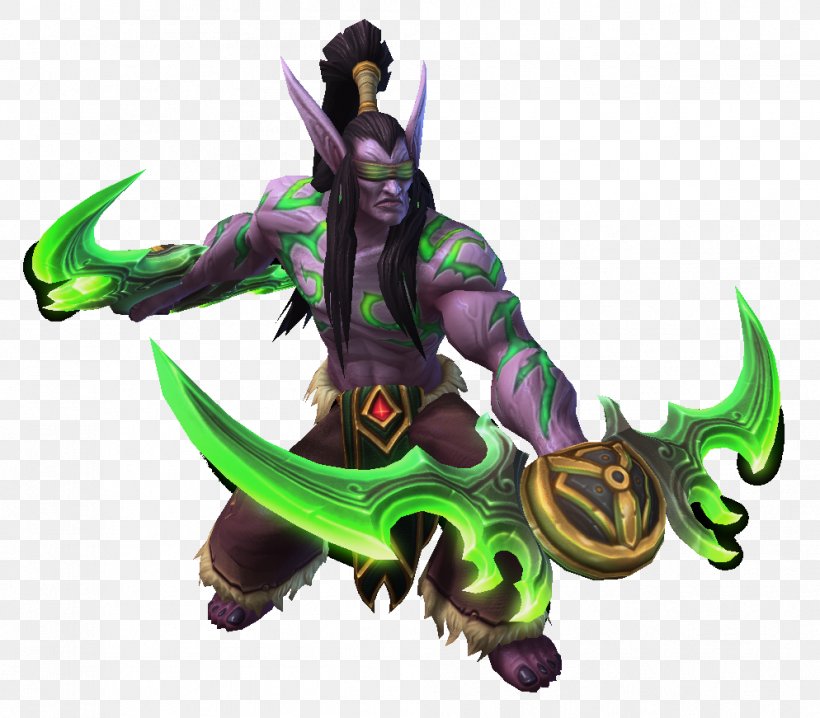 Heroes Of The Storm World Of Warcraft Illidan Stormrage Blizzard Entertainment, PNG, 994x871px, Heroes Of The Storm, Action Figure, Blizzard Entertainment, Demon, Dragon Download Free