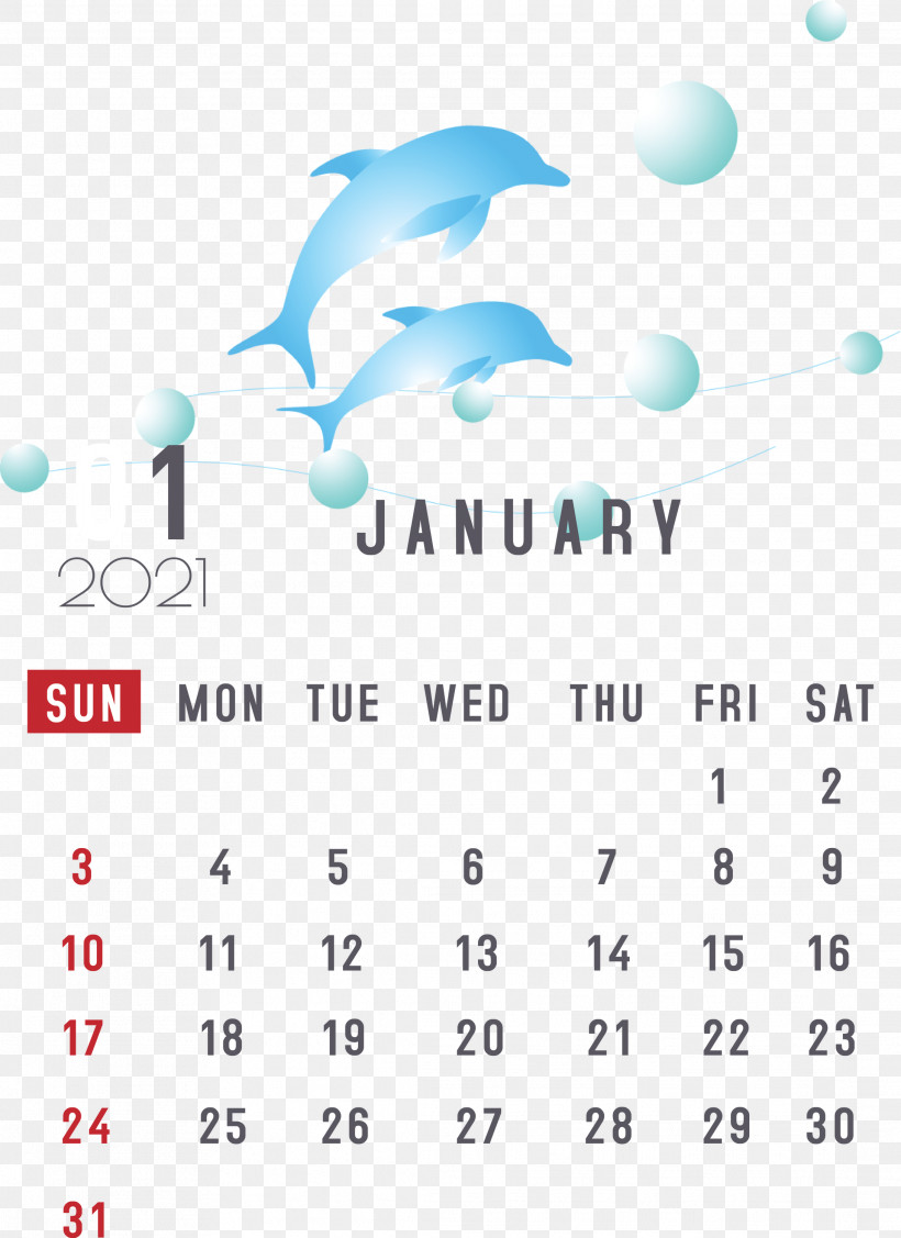January 2021 Printable Calendar January Calendar, PNG, 2181x3000px, 2021 Calendar, January, Calendar System, Dolphin, January Calendar Download Free