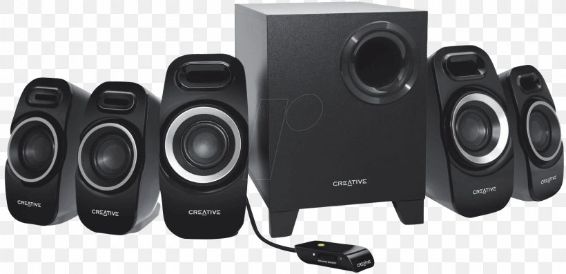 Computer Speakers 5.1 Surround Sound Loudspeaker Creative Technology Subwoofer, PNG, 1560x756px, Watercolor, Cartoon, Flower, Frame, Heart Download Free