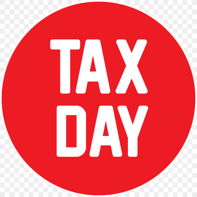 Tax Day, PNG, 3000x3000px, Tax Day, Logo, Red, Text Download Free