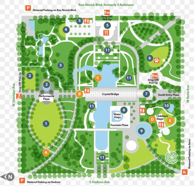 Myriad Botanical Gardens Cox Convention Center French Formal Garden Map, PNG, 950x908px, Myriad Botanical Gardens, Area, Botanical Garden, Capability Brown, Conservatory Download Free