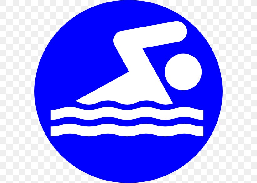 Swimming Logo Clip Art, PNG, 600x586px, Swimming, Animation, Area, Black And White, Blue Download Free