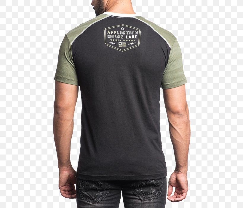 T-shirt Sleeve Affliction Clothing, PNG, 700x700px, Tshirt, Affliction, Affliction Clothing, Black, Brigade Download Free