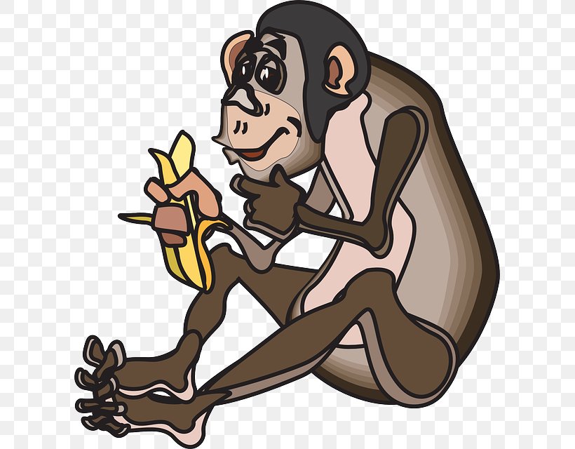 Animal Silhouettes Chimpanzee Ape Clip Art, PNG, 607x640px, Animal Silhouettes, Ape, Banana, Bear, Carnivoran Download Free