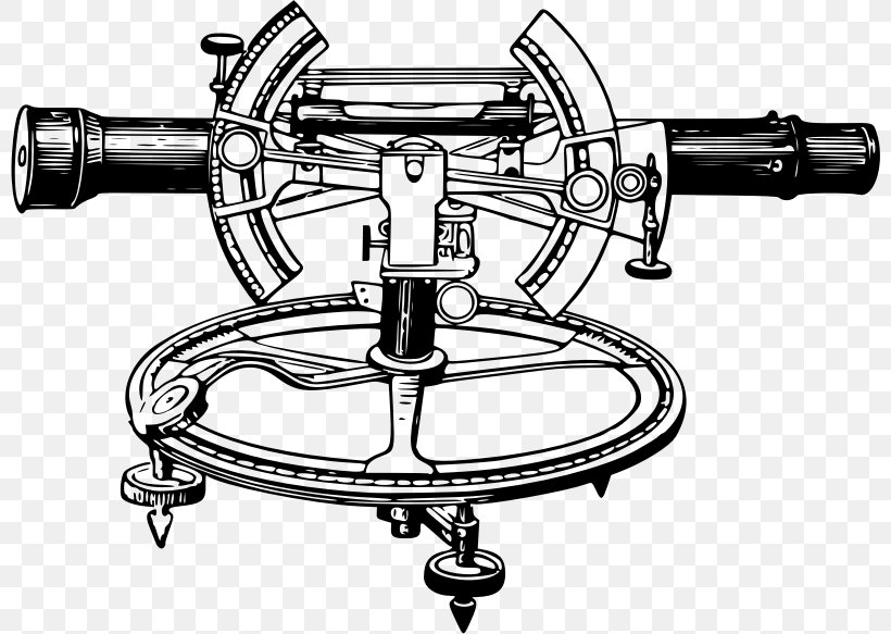 Theodolite Surveyor Angle Clip Art, PNG, 800x583px, Theodolite, Architectural Engineering, Black And White, Civil Engineering, Construction Surveying Download Free