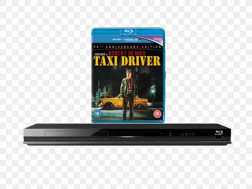 Travis Bickle Blu-ray Disc Taxi Ultra HD Blu-ray Film, PNG, 1000x750px, 4k Resolution, Travis Bickle, Bluray Disc, Deer Hunter, Display Device Download Free