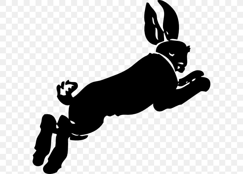 Hare Easter Bunny Rabbit, Run Clip Art, PNG, 600x588px, Hare, Animal, Black, Black And White, Book Download Free